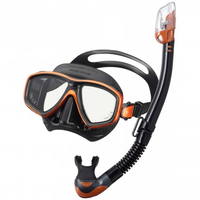TUSA Ceos Elite Snorkelling Set with Gauge Reader Corrective Lenses